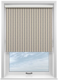 Emily Bond Block Printed Stripe, Blue & Red - Twist&Fit Roller Blind